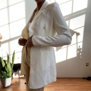 Pretty Little Thing | Off White Fitted Blazer